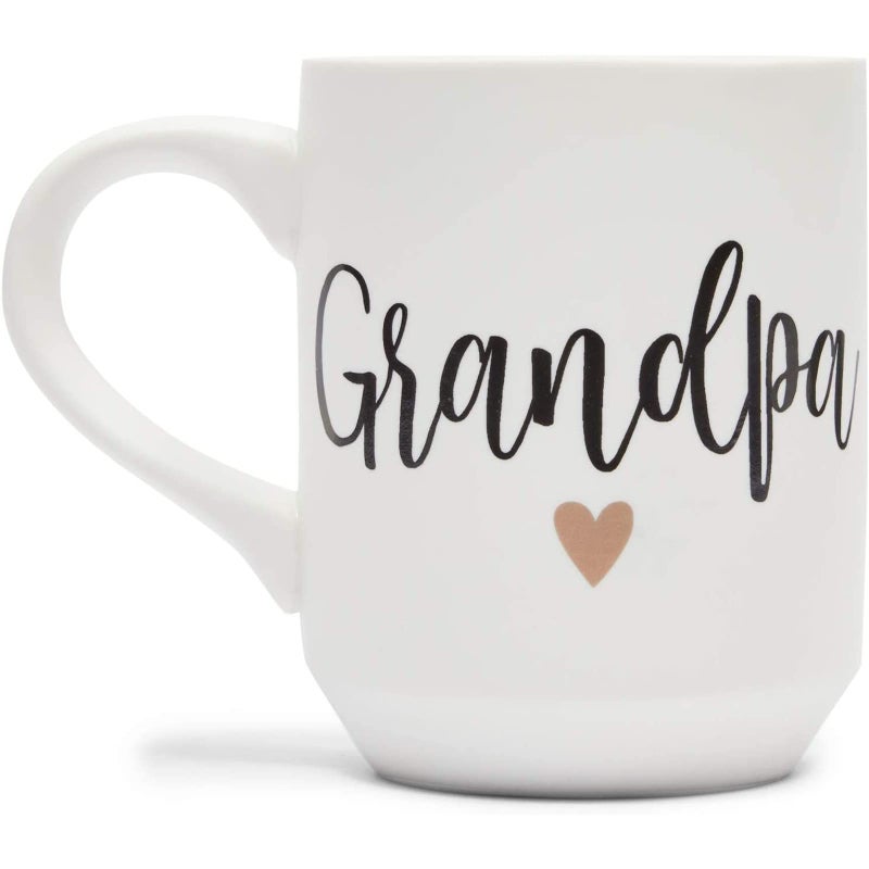 Sparkle and Bash Grandma & Grandpa Mugs - 15 Oz White 2-Pack Ceramic Modern - Grandparent Announcement Coffee Mug Set - Gifts for Grandparents First Time - Image 4